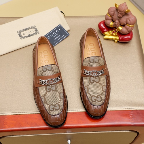 Wholesale Gucci Oxfords Shoes For Men #1232458 $85.00 USD, Wholesale Quality Replica Gucci Oxfords Shoes