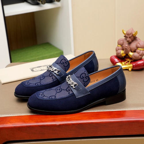 Replica Gucci Oxfords Shoes For Men #1232459 $85.00 USD for Wholesale