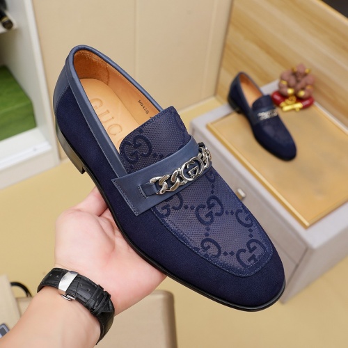 Replica Gucci Oxfords Shoes For Men #1232459 $85.00 USD for Wholesale