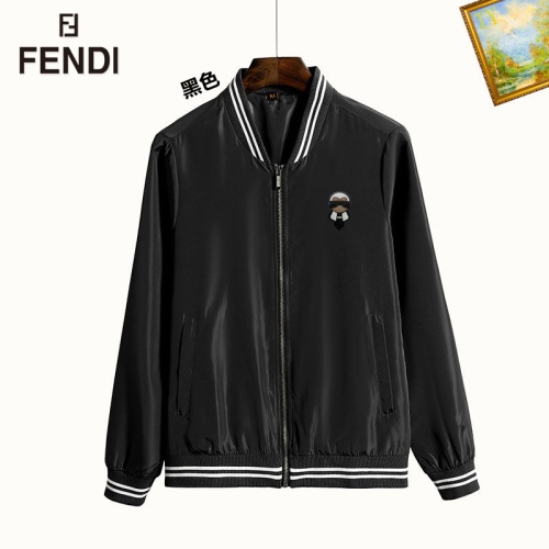 Wholesale Fendi Jackets Long Sleeved For Men #1232571 $60.00 USD, Wholesale Quality Replica Fendi Jackets