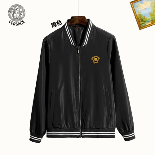 Wholesale Versace Jackets Long Sleeved For Men #1232597 $60.00 USD, Wholesale Quality Replica Versace Jackets