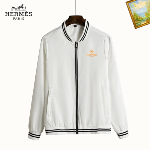 Wholesale Hermes Jackets Long Sleeved For Men #1232670 $60.00 USD, Wholesale Quality Replica Hermes Jackets