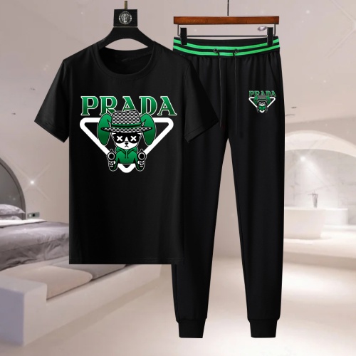 Wholesale Prada Tracksuits Short Sleeved For Men #1232940 $76.00 USD, Wholesale Quality Replica Prada Tracksuits