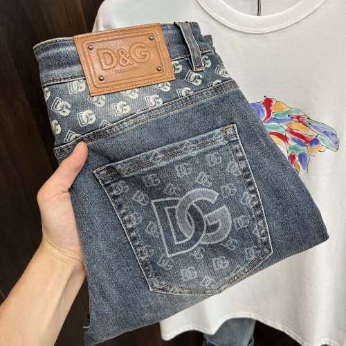 Wholesale Dolce &amp; Gabbana D&amp;G Jeans For Men #1233405 $80.00 USD, Wholesale Quality Replica Dolce &amp; Gabbana D&amp;G Jeans