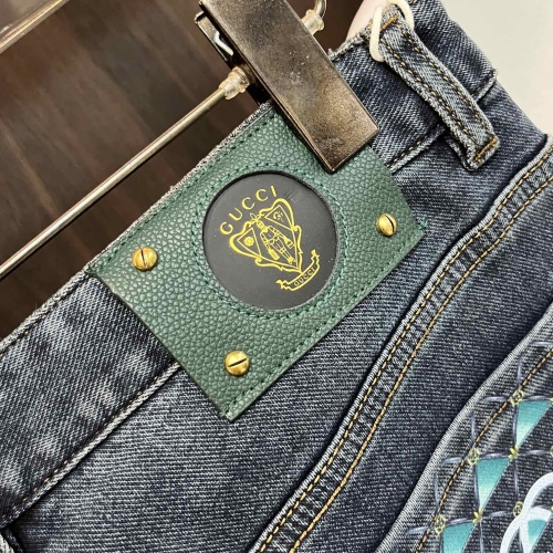 Replica Gucci Jeans For Men #1233413 $80.00 USD for Wholesale