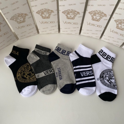 Wholesale Versace Socks #1233456 $27.00 USD, Wholesale Quality Replica Versace Socks