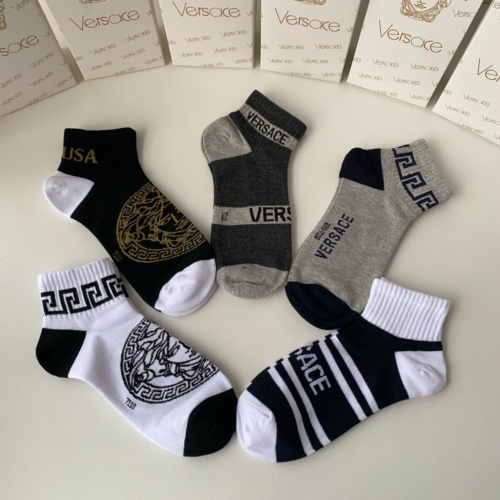 Replica Versace Socks #1233456 $27.00 USD for Wholesale