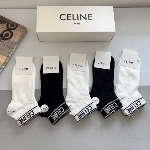 Replica Celine Socks #1233482 $27.00 USD for Wholesale