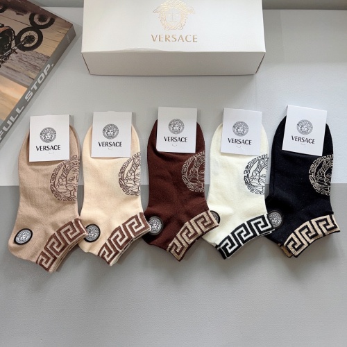 Replica Versace Socks #1233485 $27.00 USD for Wholesale