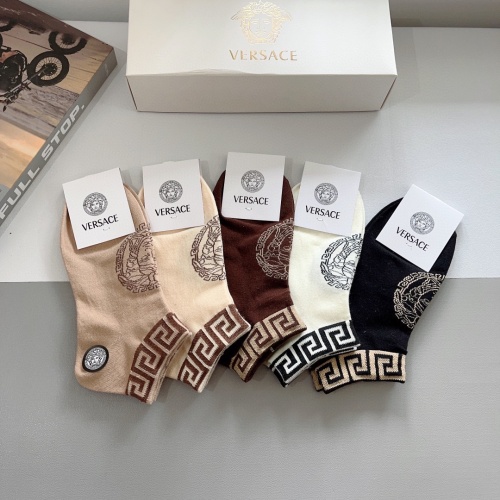 Replica Versace Socks #1233485 $27.00 USD for Wholesale