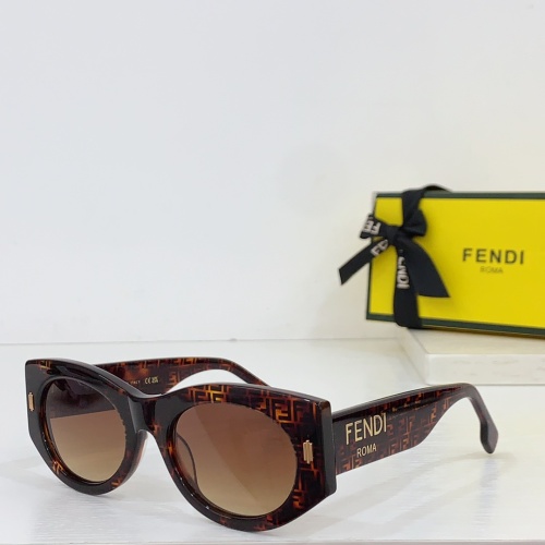 Wholesale Fendi AAA Quality Sunglasses #1233523 $60.00 USD, Wholesale Quality Replica Fendi AAA Quality Sunglasses