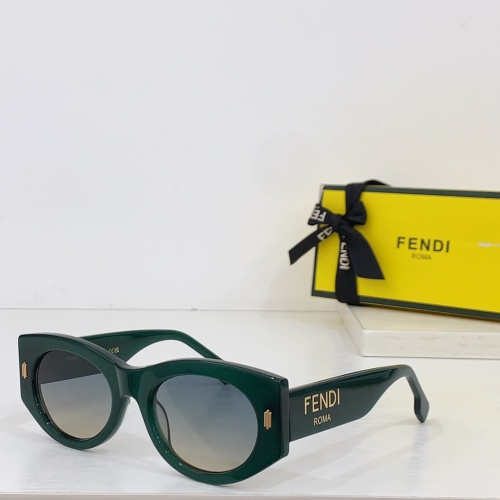 Wholesale Fendi AAA Quality Sunglasses #1233527 $60.00 USD, Wholesale Quality Replica Fendi AAA Quality Sunglasses