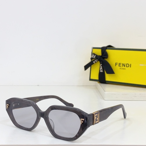 Wholesale Fendi AAA Quality Sunglasses #1233557 $60.00 USD, Wholesale Quality Replica Fendi AAA Quality Sunglasses