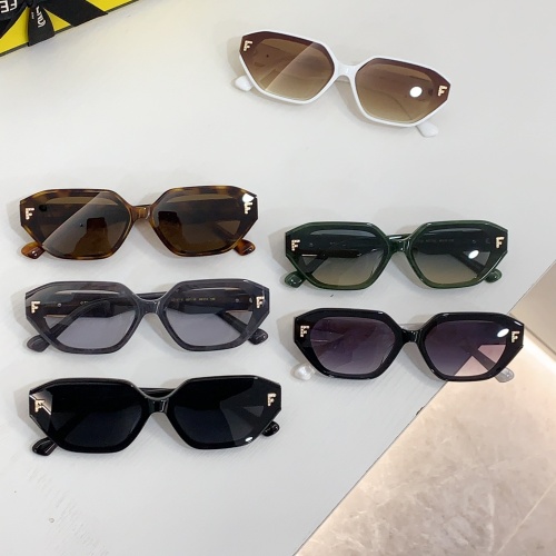 Replica Fendi AAA Quality Sunglasses #1233559 $60.00 USD for Wholesale