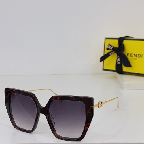 Wholesale Fendi AAA Quality Sunglasses #1233571 $64.00 USD, Wholesale Quality Replica Fendi AAA Quality Sunglasses