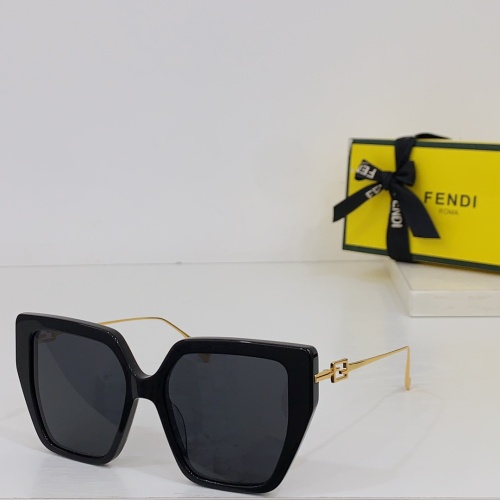 Wholesale Fendi AAA Quality Sunglasses #1233574 $64.00 USD, Wholesale Quality Replica Fendi AAA Quality Sunglasses