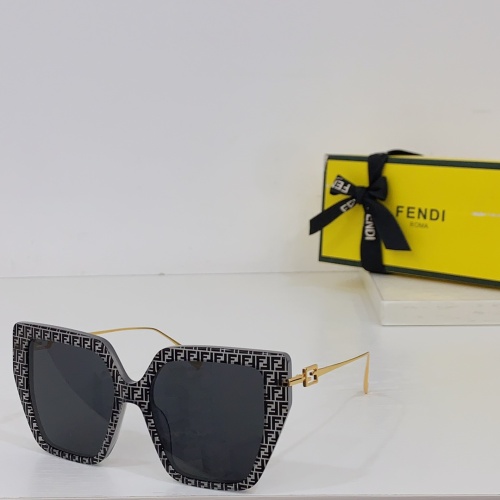 Wholesale Fendi AAA Quality Sunglasses #1233575 $64.00 USD, Wholesale Quality Replica Fendi AAA Quality Sunglasses