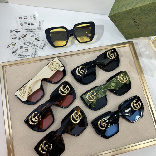 Replica Gucci AAA Quality Sunglasses #1233667 $60.00 USD for Wholesale