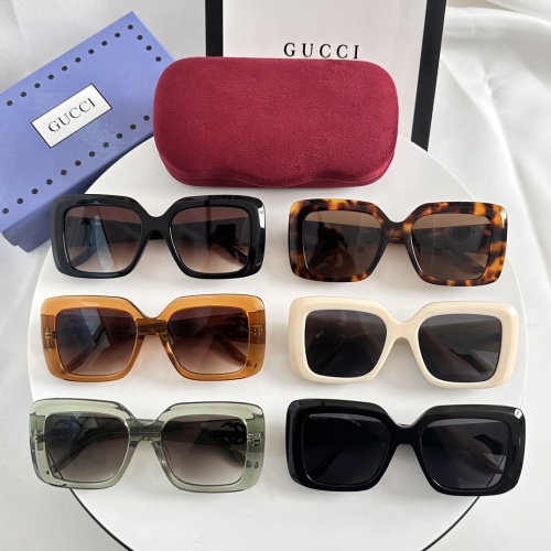 Replica Gucci AAA Quality Sunglasses #1233707 $56.00 USD for Wholesale