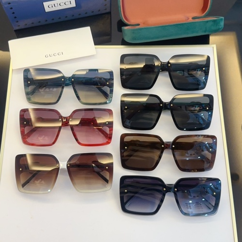 Replica Gucci AAA Quality Sunglasses #1233748 $60.00 USD for Wholesale