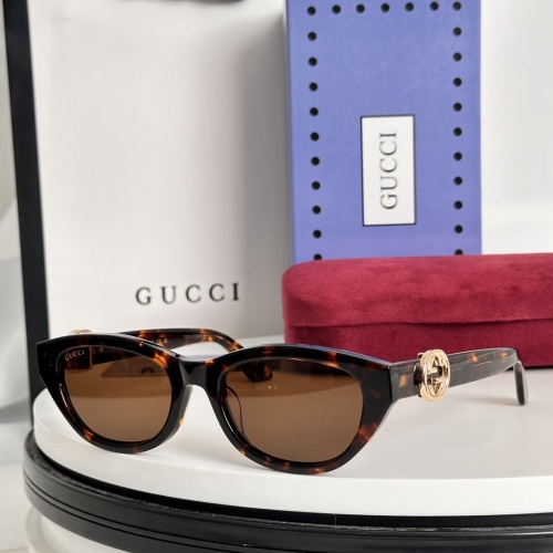 Wholesale Gucci AAA Quality Sunglasses #1233758 $52.00 USD, Wholesale Quality Replica Gucci AAA Quality Sunglasses