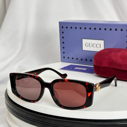 Wholesale Gucci AAA Quality Sunglasses #1233800 $52.00 USD, Wholesale Quality Replica Gucci AAA Quality Sunglasses