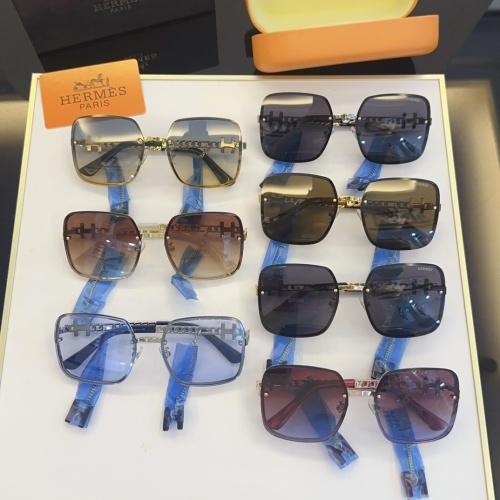 Replica Hermes AAA Quality Sunglasses #1233809 $60.00 USD for Wholesale