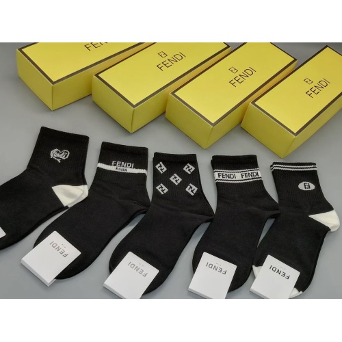 Wholesale Fendi Socks #1233852 $27.00 USD, Wholesale Quality Replica Fendi Socks