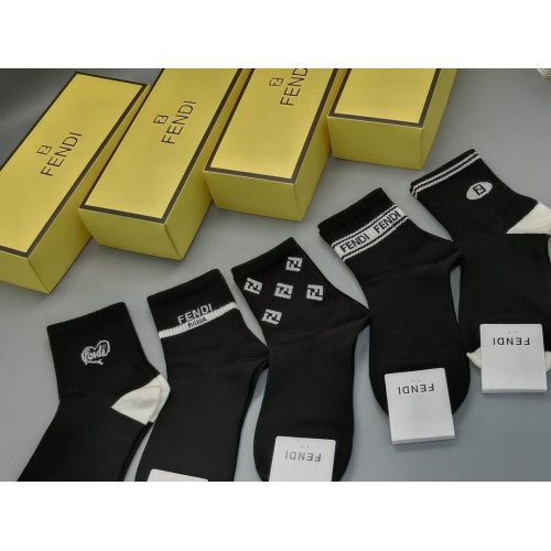 Replica Fendi Socks #1233852 $27.00 USD for Wholesale