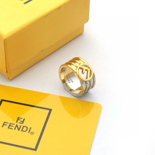 Wholesale Fendi Rings #1233951 $25.00 USD, Wholesale Quality Replica Fendi Rings