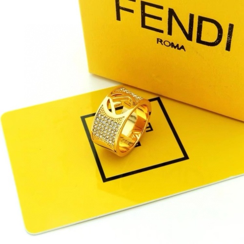 Wholesale Fendi Rings #1233959 $25.00 USD, Wholesale Quality Replica Fendi Rings