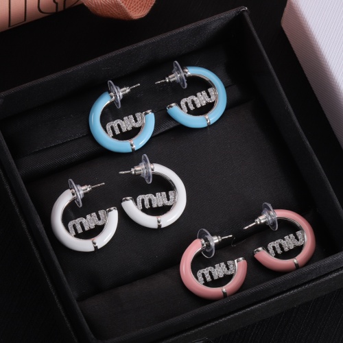 Replica MIU MIU Earrings For Women #1234110 $27.00 USD for Wholesale