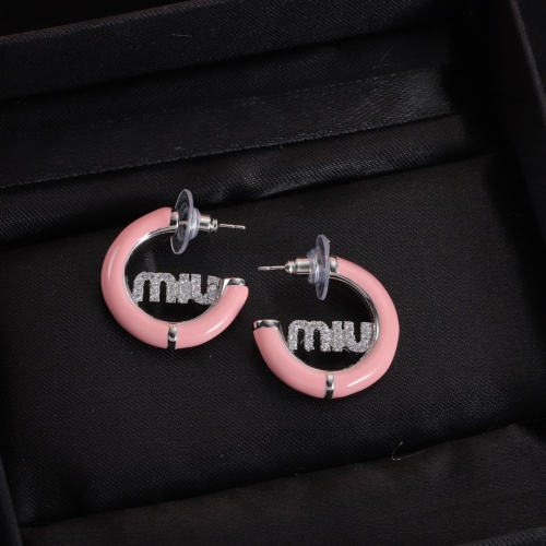 Wholesale MIU MIU Earrings For Women #1234111 $27.00 USD, Wholesale Quality Replica MIU MIU Earrings