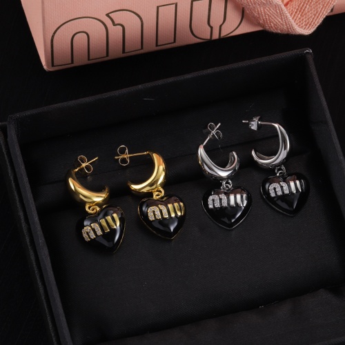 Replica MIU MIU Earrings For Women #1234116 $27.00 USD for Wholesale