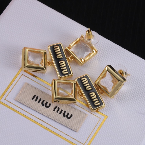 Wholesale MIU MIU Earrings For Women #1234119 $29.00 USD, Wholesale Quality Replica MIU MIU Earrings