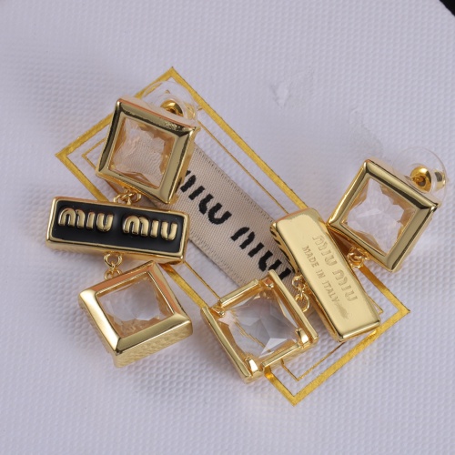 Replica MIU MIU Earrings For Women #1234119 $29.00 USD for Wholesale