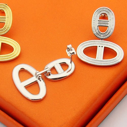 Replica Hermes Earrings For Women #1234341 $25.00 USD for Wholesale