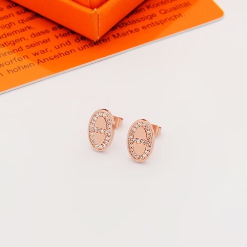 Wholesale Hermes Earrings For Women #1234343 $25.00 USD, Wholesale Quality Replica Hermes Earrings