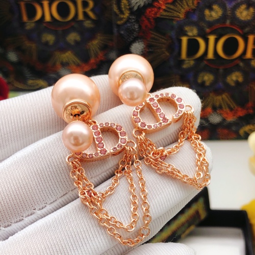 Replica Christian Dior Earrings For Women #1234412 $29.00 USD for Wholesale