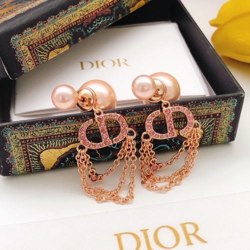 Replica Christian Dior Earrings For Women #1234412 $29.00 USD for Wholesale