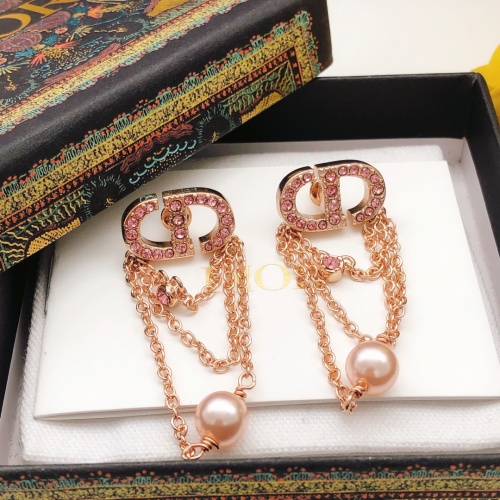 Replica Christian Dior Earrings For Women #1234413 $29.00 USD for Wholesale