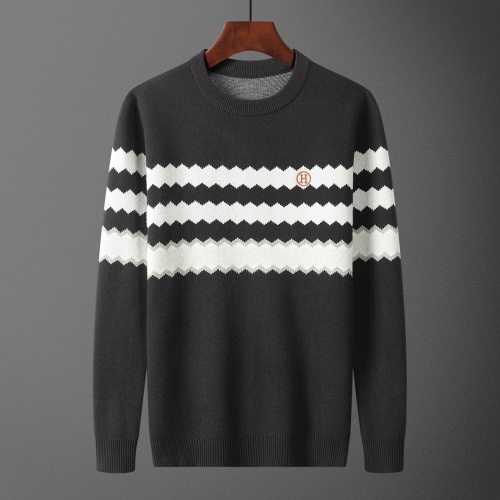 Wholesale Hermes Sweaters Long Sleeved For Men #1234434 $45.00 USD, Wholesale Quality Replica Hermes Sweaters