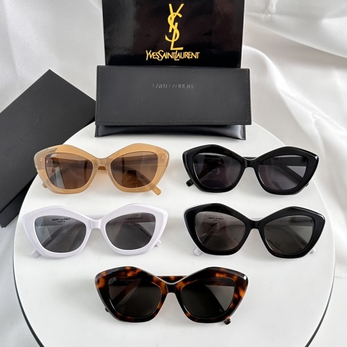 Replica Yves Saint Laurent YSL AAA Quality Sunglasses #1234611 $48.00 USD for Wholesale