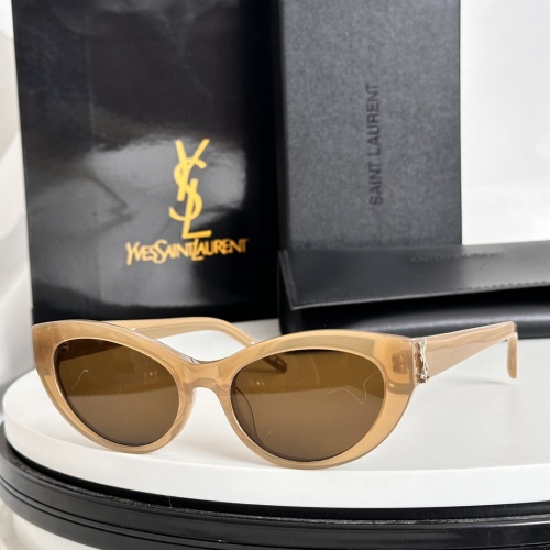 Wholesale Yves Saint Laurent YSL AAA Quality Sunglasses #1234635 $52.00 USD, Wholesale Quality Replica Yves Saint Laurent YSL AAA Quality Sunglasses