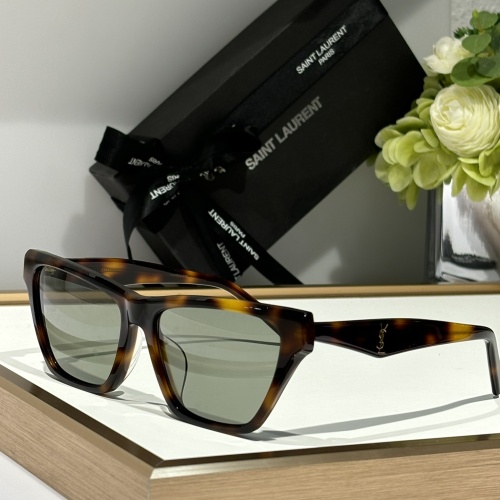 Wholesale Yves Saint Laurent YSL AAA Quality Sunglasses #1234645 $56.00 USD, Wholesale Quality Replica Yves Saint Laurent YSL AAA Quality Sunglasses