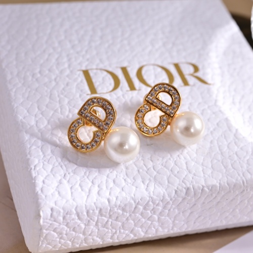 Replica Christian Dior Earrings For Women #1234825 $27.00 USD for Wholesale