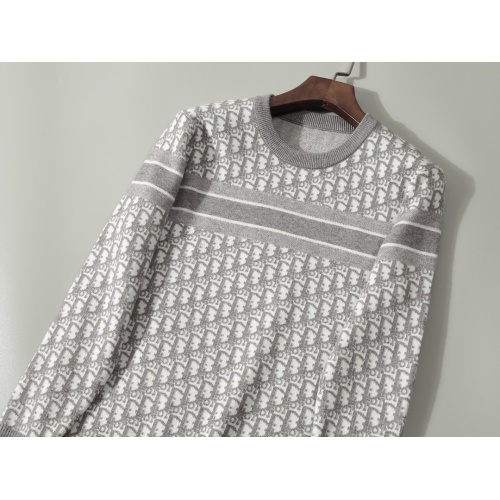 Replica Christian Dior Sweaters Long Sleeved For Men #1234882 $45.00 USD for Wholesale