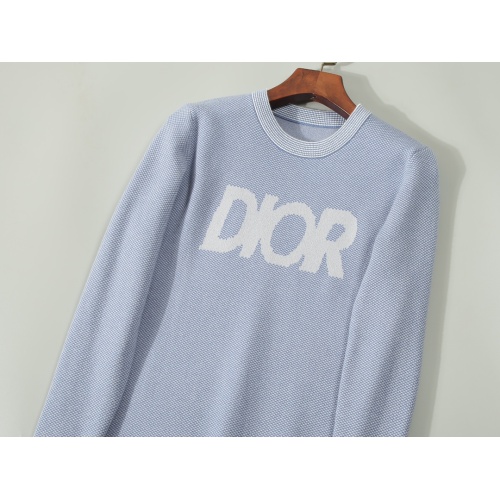 Replica Christian Dior Sweaters Long Sleeved For Men #1234887 $45.00 USD for Wholesale