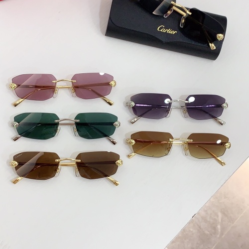 Replica Cartier AAA Quality Sunglassess #1235098 $45.00 USD for Wholesale