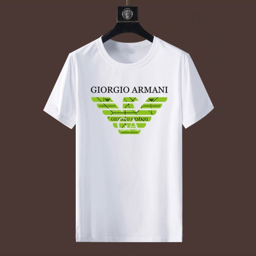 Wholesale Armani T-Shirts Short Sleeved For Unisex #1235206 $25.00 USD, Wholesale Quality Replica Armani T-Shirts